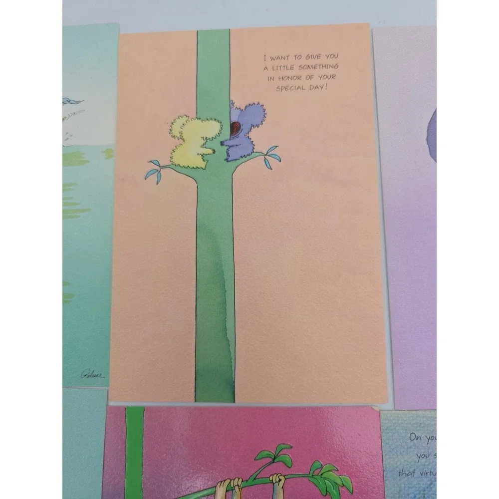 Vtg Hallmark Happy Birthday Funny Greeting Cards UNUSED Envelopes Lot of 16 80s